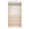 Roupeiro/guarda-roupa 3 prateleiras 79x40x170 cm - Image 2