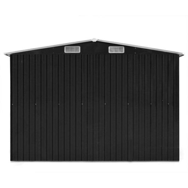 Abrigo de jardim 257x580x181 cm metal antracite - Image 3
