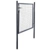 Portão de jardim em rede aço galvanizado 85,5x100 cm cinzento - Image 2