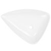 Lavatório em cerâmica 645x455x115 mm branco triangular - Image 3