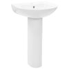 Lavatório com coluna cerâmica branco 520x440x190 mm - Image 2