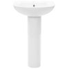 Lavatório com coluna cerâmica branco 520x440x190 mm - Image 3