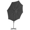 Guarda-sol cantilever com poste de aço 300 cm antracite - Image 3