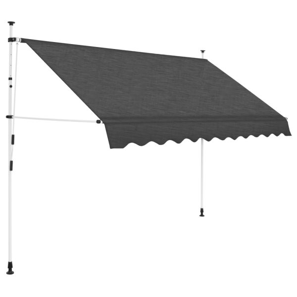 Toldo retrátil manual 250 cm antracite