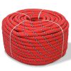 Corda náutica em polipropileno 10 mm 250 m vermelho