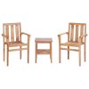 3 pcs conjunto de bistrô teca maciça - Image 2