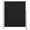 Toldo lateral retrátil para pátio 160x300 cm preto - Image 2