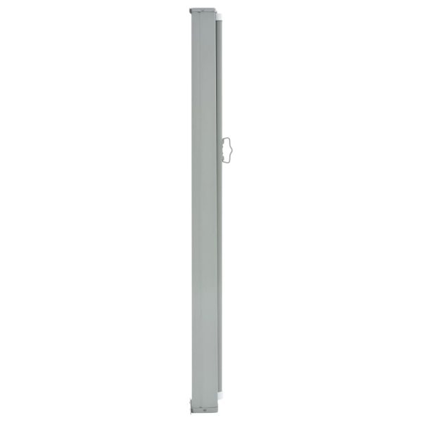Toldo lateral retrátil para pátio 160x300 cm cinzento - Image 3