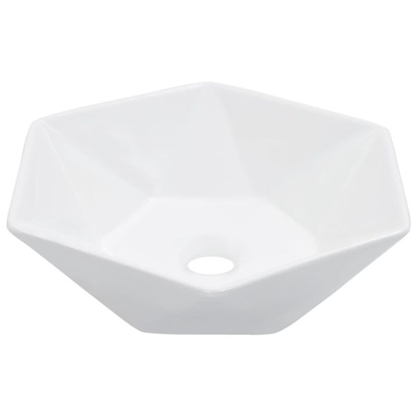 Lavatório 41x36,5x12 cm cerâmica branco
