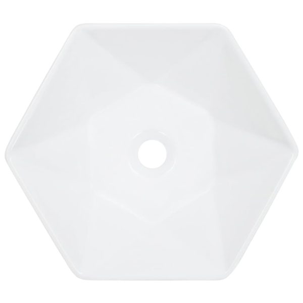 Lavatório 41x36,5x12 cm cerâmica branco - Image 3
