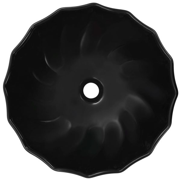 Lavatório 46x17 cm cerâmica preto - Image 3