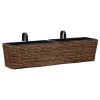 Floreiras de pendurar 2 pcs jacinto de água castanho - Image 2