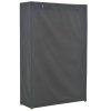 Roupeiro 110x40x170 cm tecido cinzento - Image 3