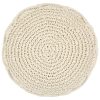 Pufe artesanal macramé 45x30 cm algodão - Image 2