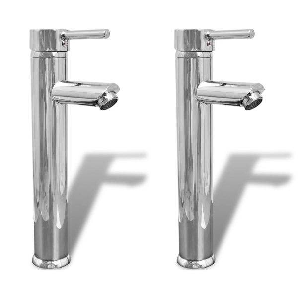 Torneiras misturadoras de casa de banho 2 pcs cromado