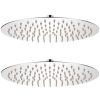 Cabeça de chuveiro 2 pcs aço inoxidável Ø 30 cm