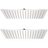 Cabeça de chuveiro 2 pcs aço inoxidável 30x40 cm