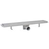 Dreno de chuveiro linear 2 pcs 630x140 mm aço inoxidável - Image 3