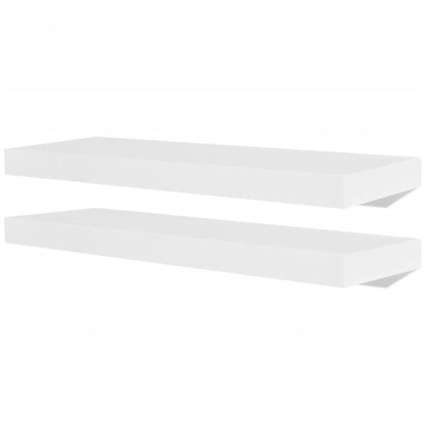 Prateleiras de parede 4 pcs branco 60 cm - Image 2