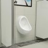 Urinol de parede com válvula de descarga cerâmica branco - Image 3