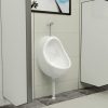 Urinol de parede com válvula de descarga cerâmica branco