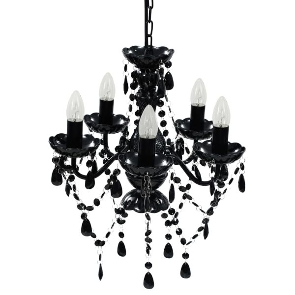 Lustre preto com 5 lâmpadas - Image 3