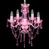 Lustre cor-de-rosa com 5 lâmpadas - Image 3