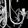 Candelabro com Cristais Pendente Elegante em branco - Image 3