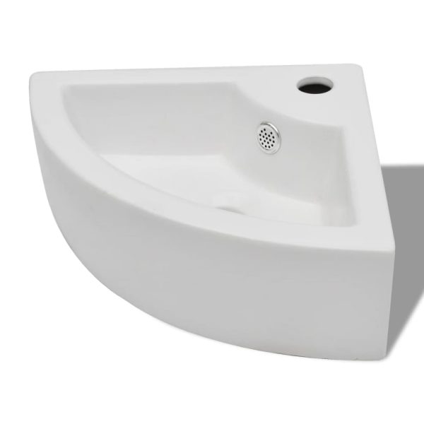 Lavatório com extravasamento 45x32x12,5 cm branco - Image 2