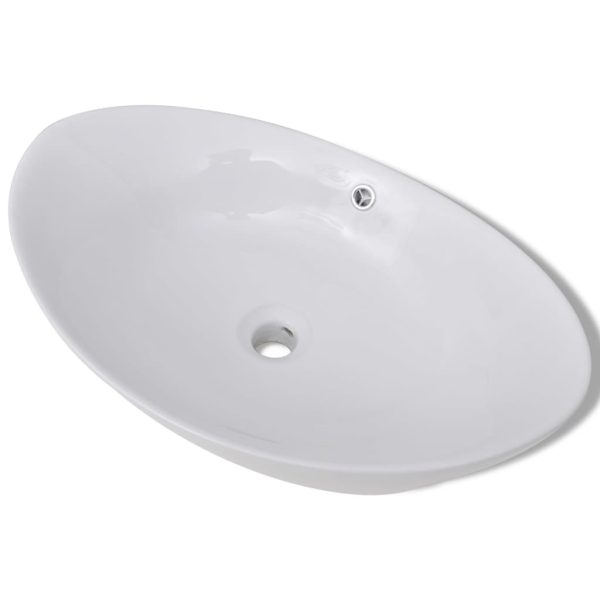 Pia ceramica em oval 59 x 38,5 cm - Image 2