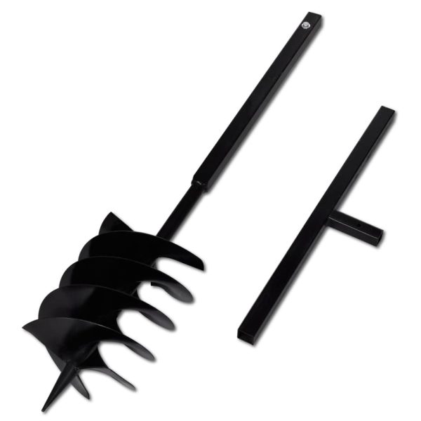 Broca de solo manual 200 mm com tubo de prolongamento 9 mm aço - Image 3