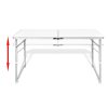 Conjunto dobrável de campismo, mesa e 4 bancos, altura ajustável - Image 3