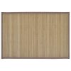 Individuais de mesa em bambu 6 pcs 30 x 45 cm castanho - Image 2