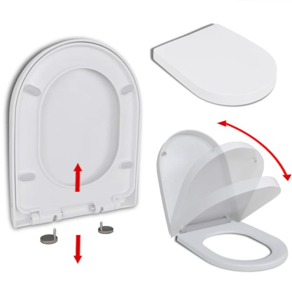 Tampo sanita fecho suave design remoção rápida quadrado branco