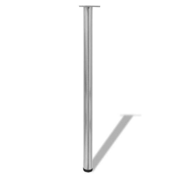 Pernas de mesa ajustáveis ​​em altura, 4 pcs, 1100 mm, níquel escovado - Image 2