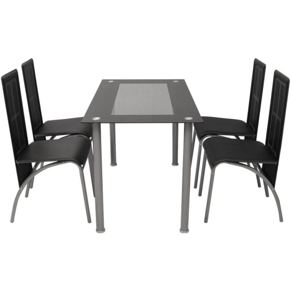 Conjunto jantar, 5 pcs, preto - Image 2