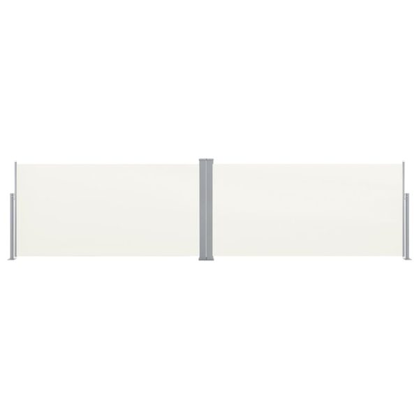 Toldo lateral retrátil, 160 x 600 cm, creme - Image 2