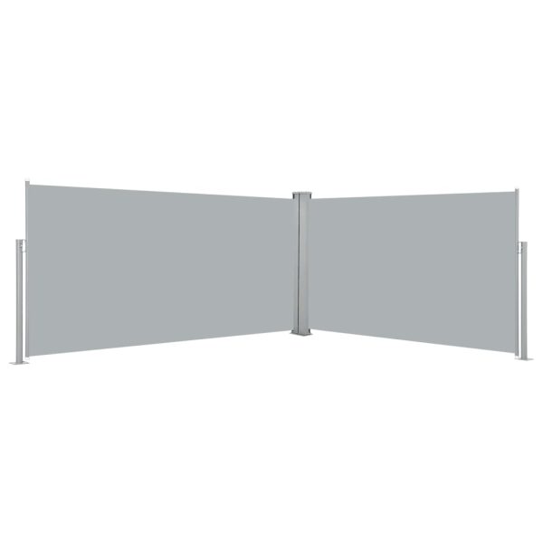 Toldo lateral retrátil, 160 x 600 cm, cinzento