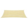 Guarda-sol HDPE quadrado 3.6x3.6 m beje