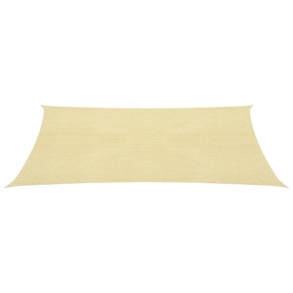 Guarda-sol HDPE quadrado 3.6x3.6 m beje