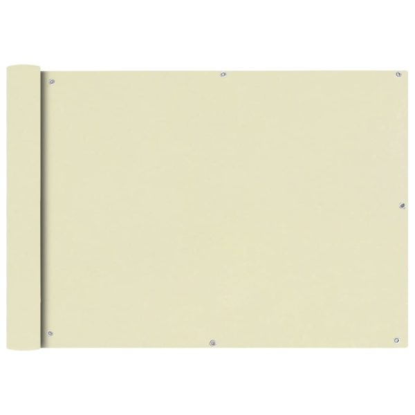 Tela varanda tecido oxford 75x600 cm creme