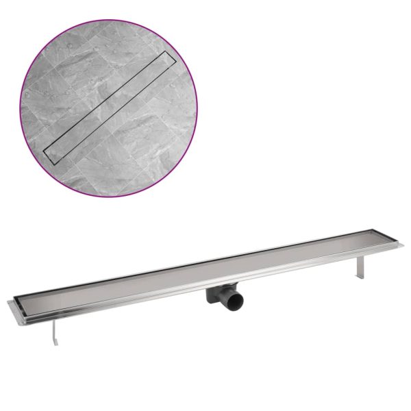 Dreno de chuveiro linear 1030x140 mm aço inoxidável - Image 2