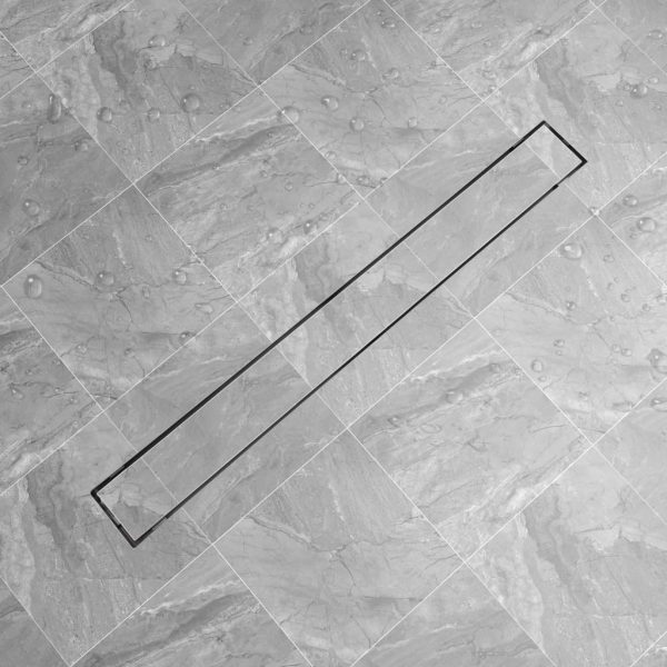 Dreno de chuveiro linear 1030x140 mm aço inoxidável