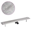 Dreno de chuveiro linear linhas 830x140 mm aço inoxidável - Image 2