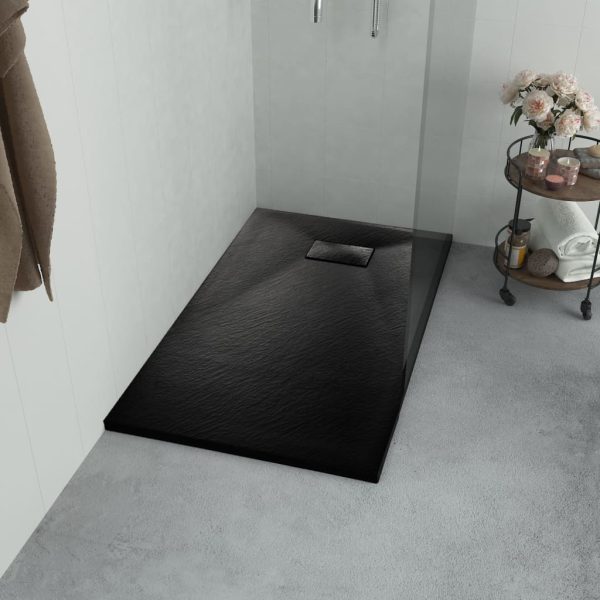 Base de chuveiro SMC 90x80 cm preto