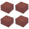 Ladrilhos proteção quedas 24 pcs borracha 50x50x3cm vermelho - Image 2