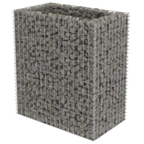 Canteiro elevado/cesto gabião 90x50x100 cm aço galvanizado - Image 2