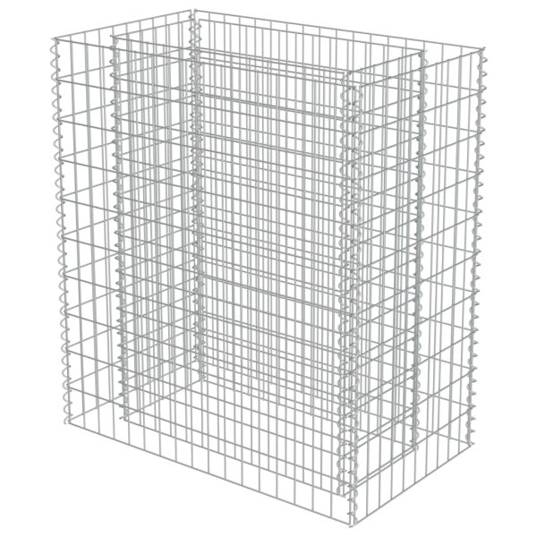 Canteiro elevado/cesto gabião 90x50x100 cm aço galvanizado - Image 3
