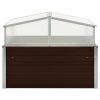 Estufa 100x100x85 cm aço galvanizado castanho - Image 2