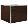 Canteiro jardim elevado 100x100x77cm aço galvanizado castanho - Image 2